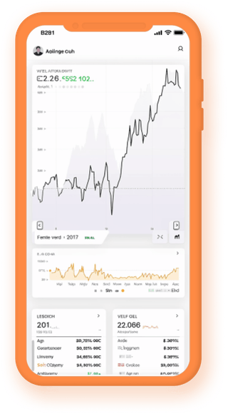 Aplicación móvil de seguimiento de portafolio con datos cripto al instante